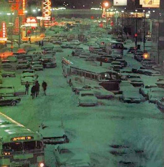 GREAT SNOWSTORM – EVENING STREET – 1967 » GREAT SNOWSTORM – EVENING STREET – 