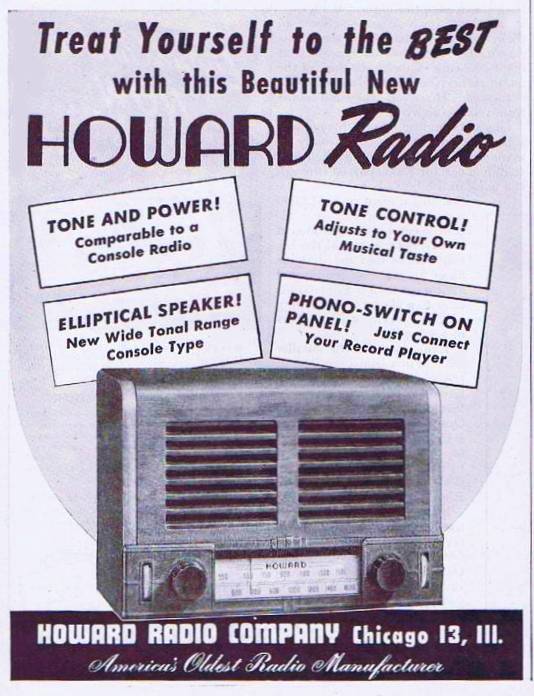 AD - CHICAGO - HOWARD RADIO COMPANY - 1946