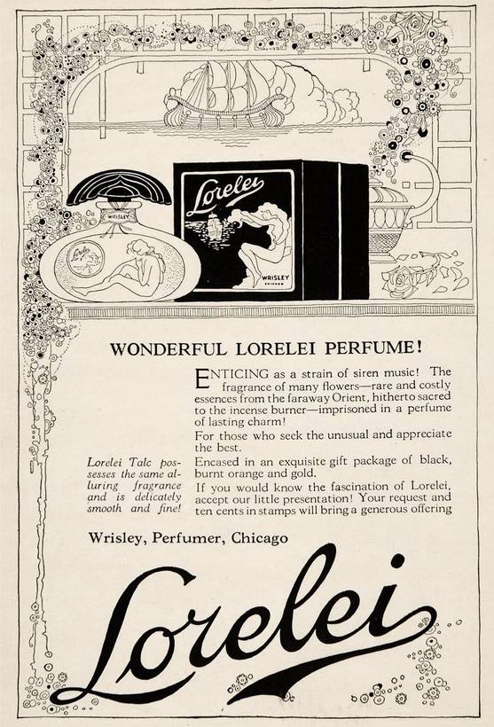 AD - CHICAGO - WRISLEY PERFUMER - LORELEI PERFUME - 1919