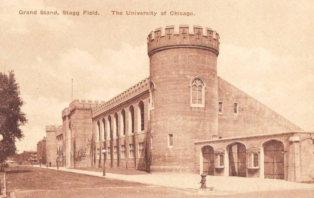 POSTCARD - CHICAGO - UNIVERSITY OF CHICAGO - GRAND STAND STAGG FIELD - EARLY