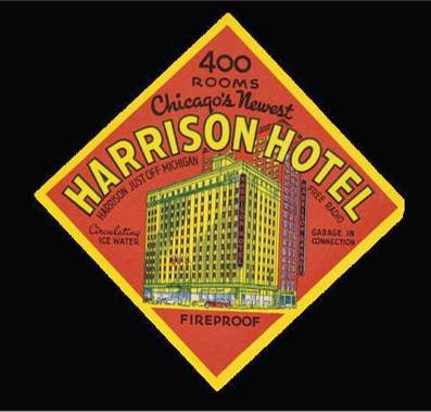LUGGAGE LABEL - HARRISON HOTEL